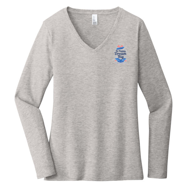 Be Happy, Dream Big - Women's Very Important Tee ® Long Sleeve V Neck Thumbnail